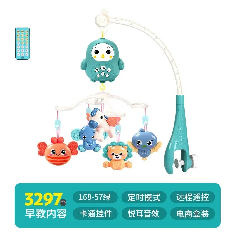 Baby Crib Mobiles Rattles Music Educational Toys Bed Bell Carousel For Cots Infant Baby Toy 0-12 Months For Newborns Toddler Toy